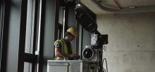 Cleaning of glass facade - Essex University, United Kingdom