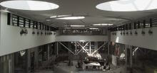 Ceiling mounted monorail at Jessop University - Jessop University, Sheffield