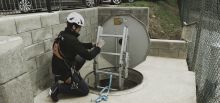 Ladder for confined spaces - Esch-sur-Sûre, Luxembourg