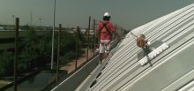 Access at height on fragile roofs - Desio, Italy